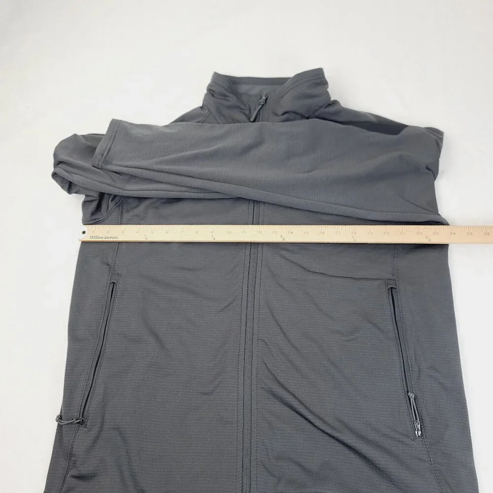 The North Face Men's Gray Long Sleeve Mock Neck Windrunner Fleece Jacket Size XL